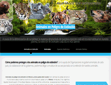 Tablet Screenshot of animalesenpeligrodeextincionenmexico.com